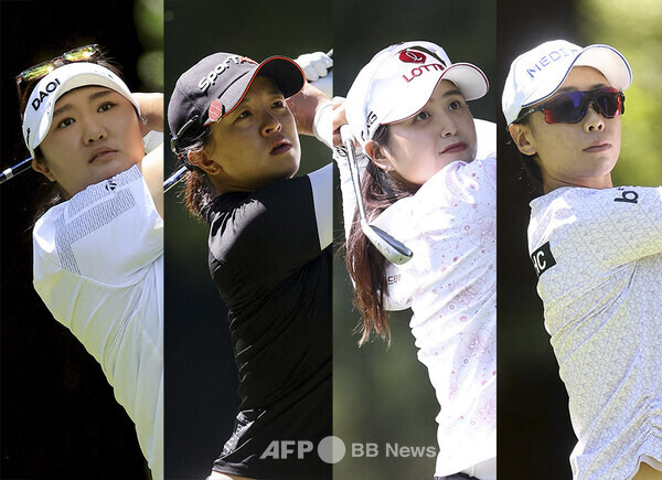 2024년 미국여자프로골프(LPGA) 투어 CPKC 여자오픈에 출전하는 유해란, 김세영, 최혜진, 안나린 프로. 사진제공=ⓒAFPBBNews = News1