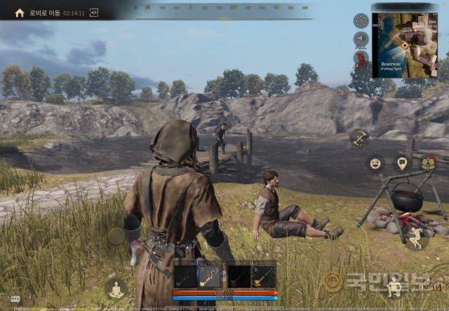 낚시, 요리 등 마을 속 생활형 콘텐츠가 있다.