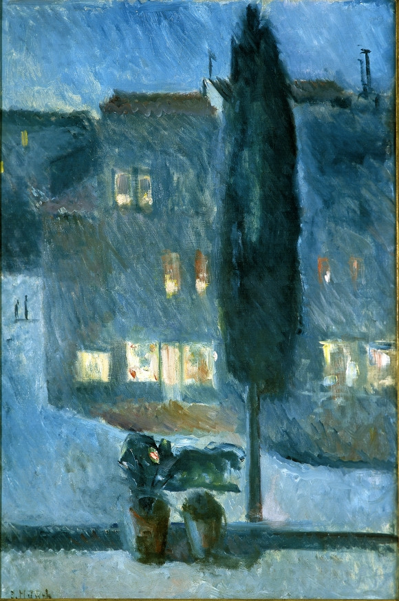달빛 속 사이프러스(Cypress in Moonlight), 1892, Oil on Canvas, 81 x 54㎝,Christen Sveaas Art Collection.
