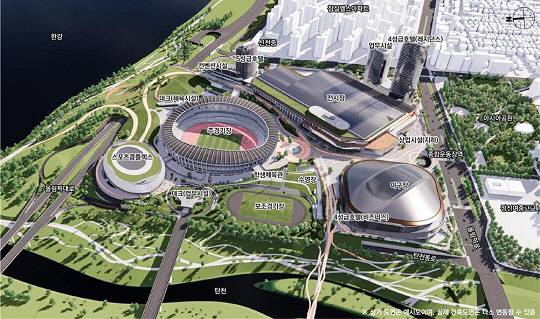 잠실 스포츠MICE 복합공간 조성사업(안) 조감도. <서울시 제공>