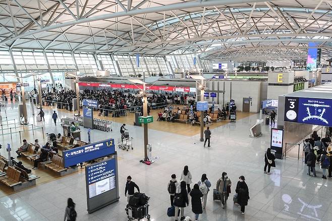 인천공항 제1여객터미널 모습. 인천국제공항공사 제공