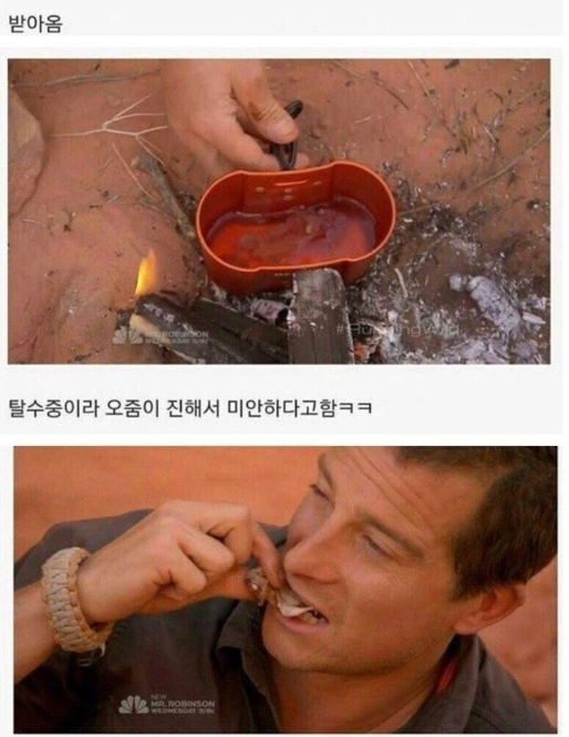 image.png 베어그릴스와 캠핑 간 여배우