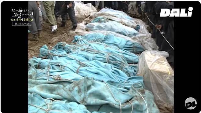 아시아나항공 733편 추락사고 현장. /사진=SBS 달리 유튜브 캡처