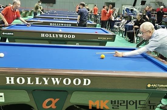 제1회 아르크투루스배 전국시니어당구대회 모습.