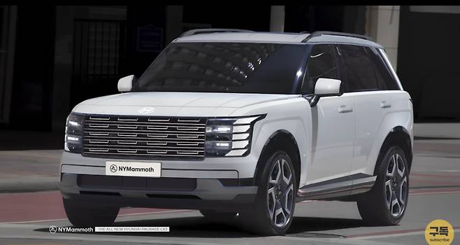 현대차 '팰리세이드 풀체인지' 예상도 (출처 : 뉴욕맘모스)