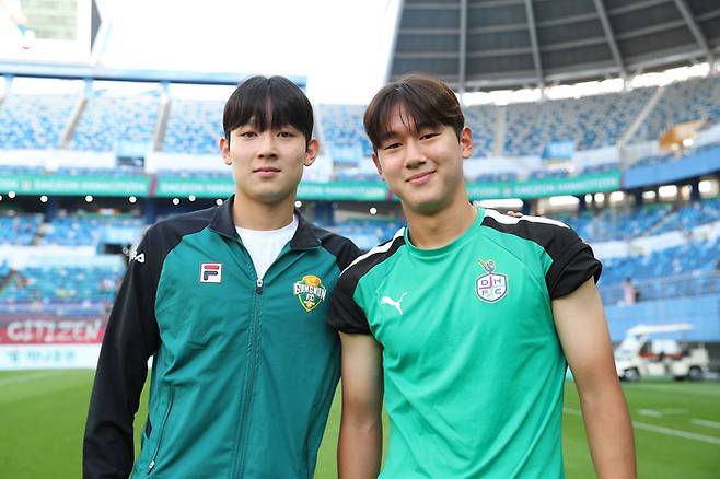 양민혁과 대전 하나시티즌의 윤도영. 프로축구연맹 제공