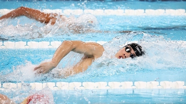 역영을 펼쳤지만 아쉽게 자유형 200m 결승 진출이 무산된 황선우. 사진=연합뉴스