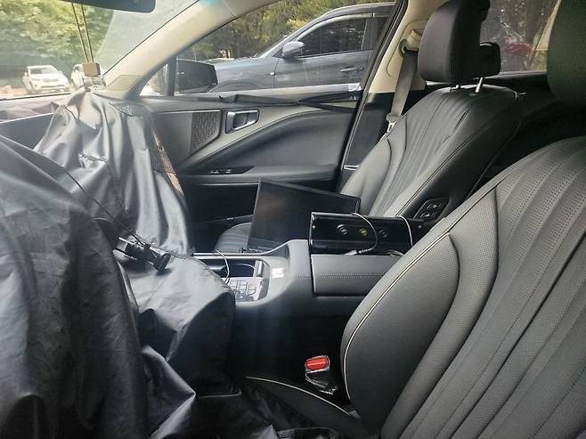 기아 'K8 페이스리프트' 테스트카 (출처 : 오토스파이넷)