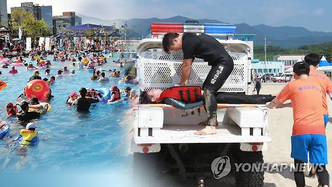 물놀이장 안전사고(CG) [연합뉴스TV 제공]