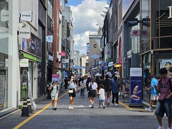 광주광역시 동구 충장로 일대. 동구청 제공