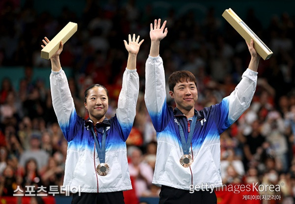 신유빈-임종훈 / 사진=GettyImages 제공