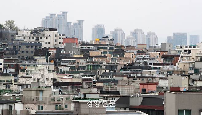 서울의 한 빌라 밀집 지역의 17일 모습. 한수빈 기자