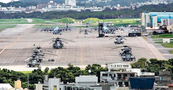 일본 오키나와 후텐마 미군 기지의 모습. /AFP 연합뉴스