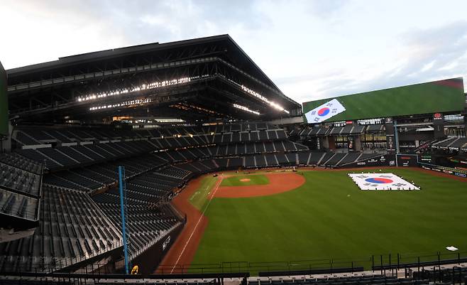 7월 21일 일본 홋카이도 에스콘필드에서 열린 한일 드림 플레이어즈 게임 리허설. 홋카이도(일본)=사진공동취재단