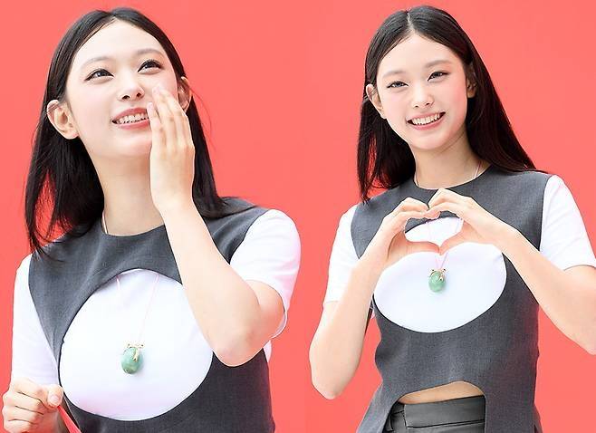 뉴진스의 멤버 해린이 1일 오후 서울 동대문에서 열린 포토 행사에 참석해 화제를 모았다.사진=MK스포츠 DB