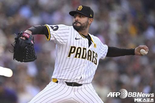 마틴 페레즈는 6이닝 1실점 기록했다. 사진(美 샌디에이고)=ⓒAFPBBNews = News1