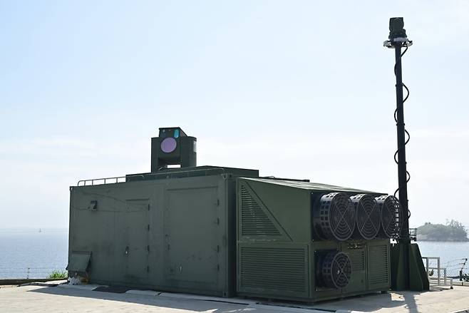 국방과학연구소(ADD)가 개발한&nbsp;레이저 대공무기 블록-Ⅰ. 방위사업청 제공