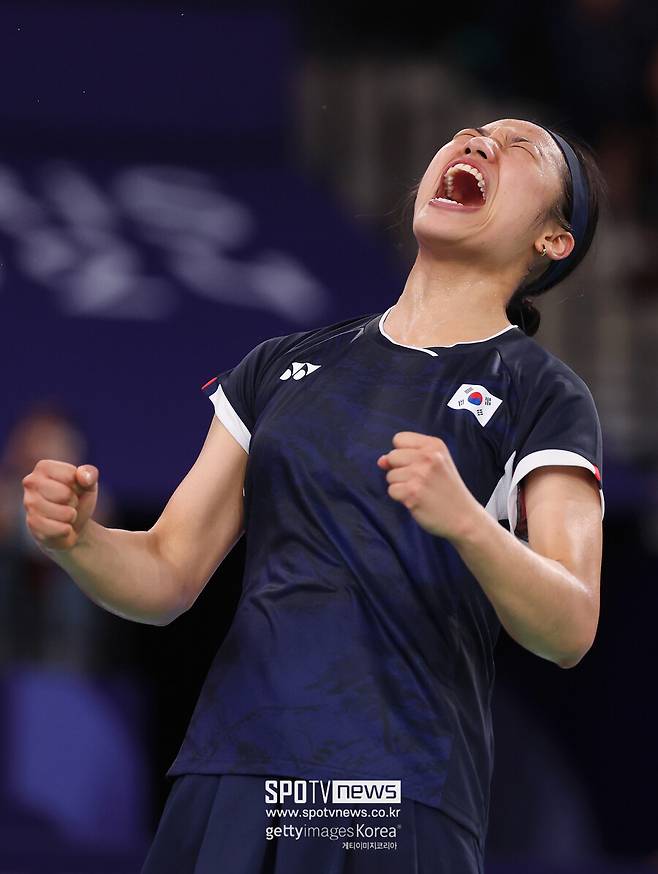 ▲ 안세영은 1승만 따내면 개인 두 번째 올림픿에서 금메달을 목에 건다.