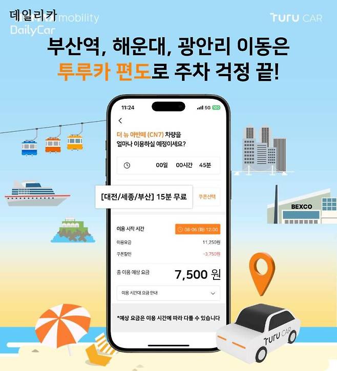 휴맥스모빌리티, 투루카 편도 카셰어링 지원
