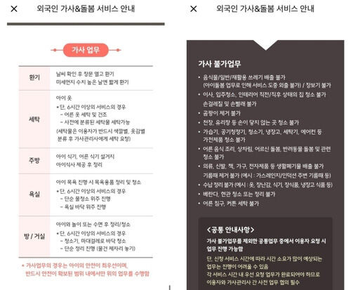 외국인 가사관리사 시범사업 업무 안내