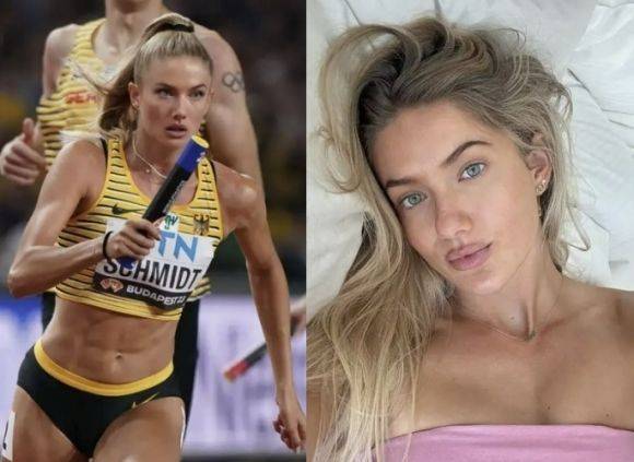 [서울=뉴시스] 9일(현지 시각) 영국 데일리메일에 따르면 독일의 육상 스타 알리카 슈미트는 지난 6일 자신의 SNS에 '올림픽 팀에 합류했다는 전화를 받았을 때'라는 제목의 영상을 올렸다.&nbsp;(사진=인스타그램 갈무리) *재판매 및 DB 금지