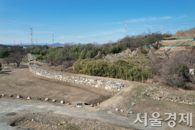 울산 개운포 경상좌수영성 남측 성벽 모습. 사진 제공=국가유산청