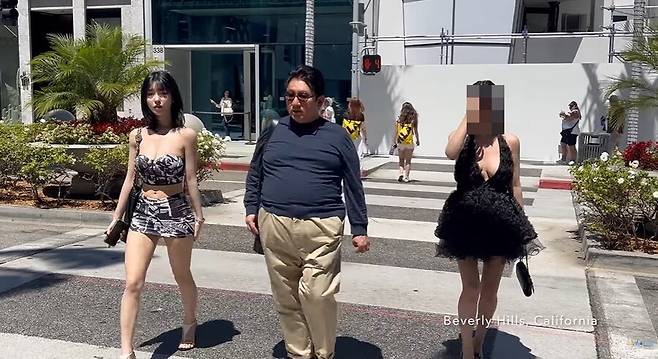 ▲ 과즙세연(왼쪽)과 방시혁. 출처| 유튜브 아이엠워킹 캡처