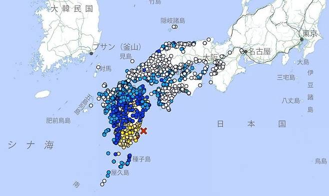사진=일본 기상청 갈무리