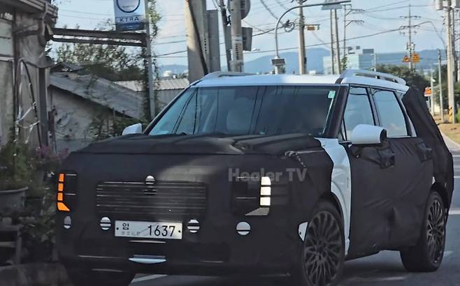 팰리세이드 풀체인지 테스트카(출처: 힐러TV)