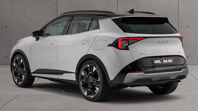 사진 : 기아 스포티지 페이스리프트 예상도 (출처=KOLESA.RU)