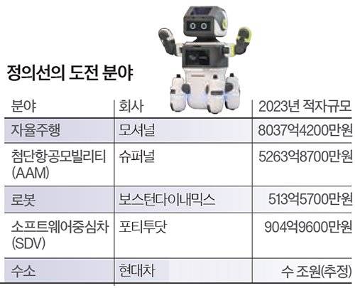 정의선의 도전 분야