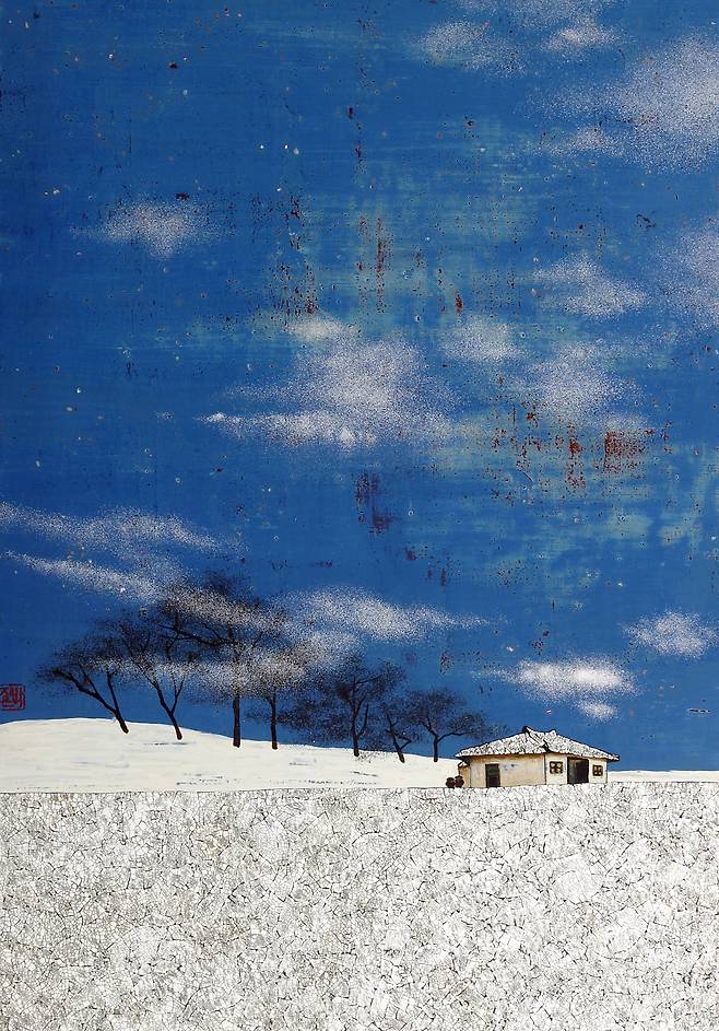 ▲ 텅에 nest (488-04-24-038) 45.5 x 65.4cm, Ottchil painting