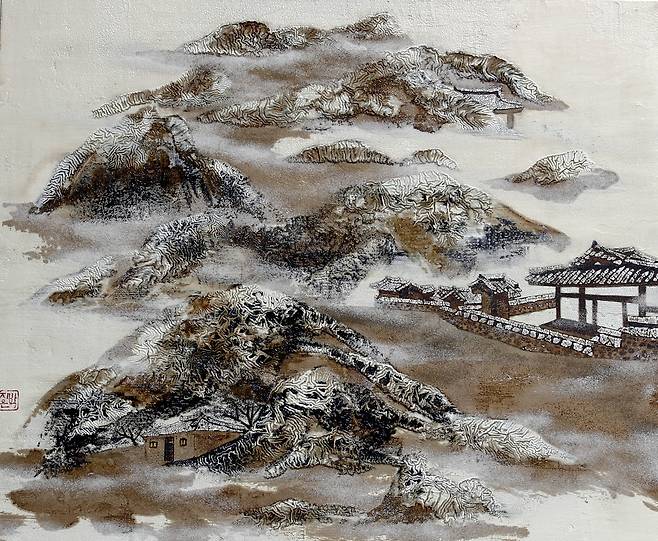 ▲ 텅에 nest (489-04-24-017) 53.0 x 45.5cm, Ottchil painting