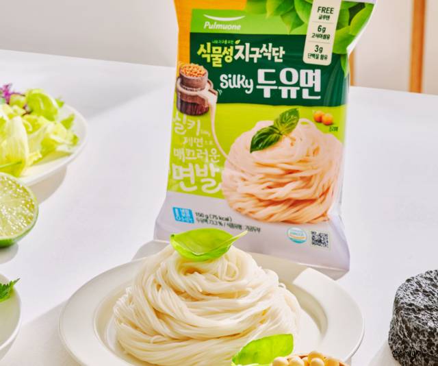 풀무원 두유면. 풀무원