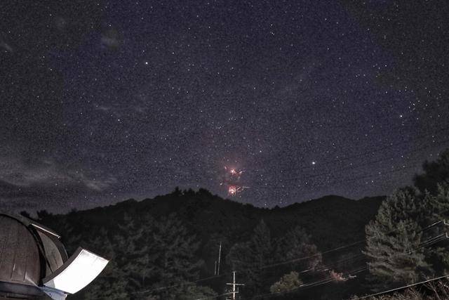 경기 양평군 중미산 천문대에서 본 밤하늘. 경기관광공사 제공