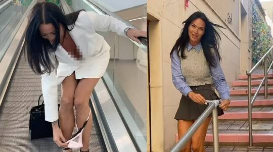 영국의 한 여성이 입고 있던 속옷을 곳곳에 숨겨 놓는 영상을 공개해 해당 지역이 발칵 뒤집혔다.<데일리메일 보도 캡처>