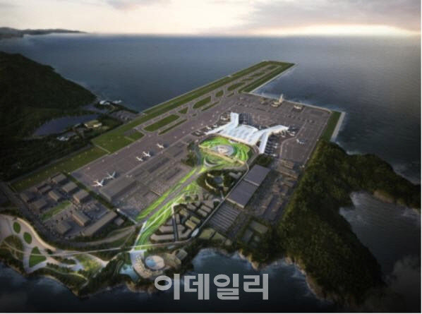 가덕도신공항 여객터미널 조감도(사진=가덕도신공항건설공단)