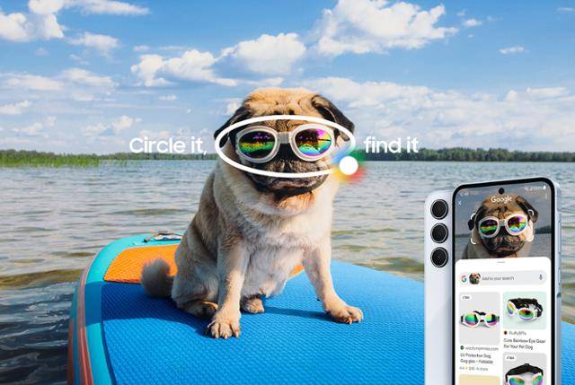 삼성 갤럭시 스마트폰에서 구글의 편리한 이미지 검색 '서클 투 서치'를 사용하는 모습. 삼성전자 제공