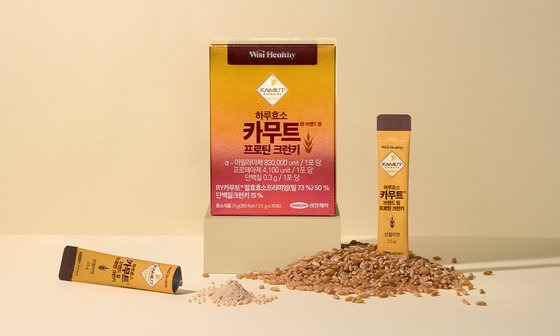 삼진제약 위시헬씨 ‘하루효소 카무트 브랜드 밀 프로틴 크런키’