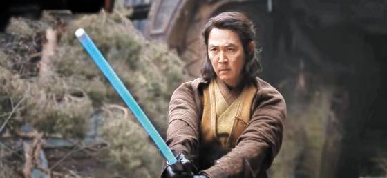 디즈니플러스 '애콜라이트' 시리즈에서 이정재는 제다이 역할을 맡았다. 사진 유튜브 캡처