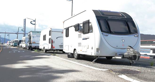 창원 삼귀해안도로 캠핑카 [촬영 정종호]