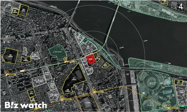 아크로 삼성 위치도 /자료=홍실아파트 재건축 조합