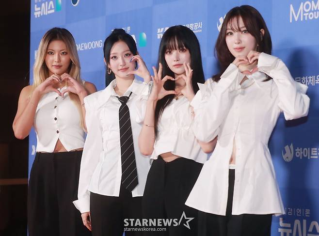 걸그룹 하이키가 22일 오후 서울 역삼동 조선 팰리스 호텔에서 진행된 '제6회 뉴시스 한류엑스포’(2024 K-엑스포)에 참석해 포즈를 취하고 있다. /2022.08.22 /사진=이동훈