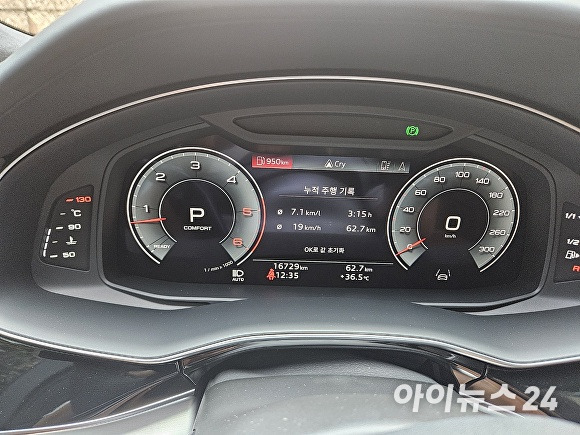 아우디 Q7 50 TDI 콰트로 연비. [사진=홍성효 기자]