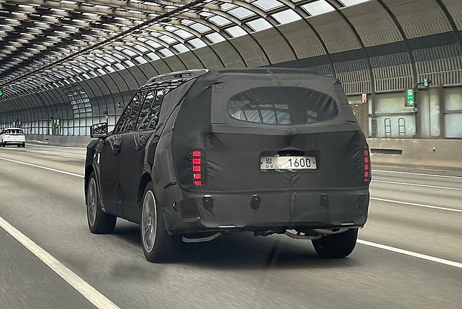 사진 : 현대차 팰리세이드 풀체인지 테스트카 (출처=뉴카스쿱스)