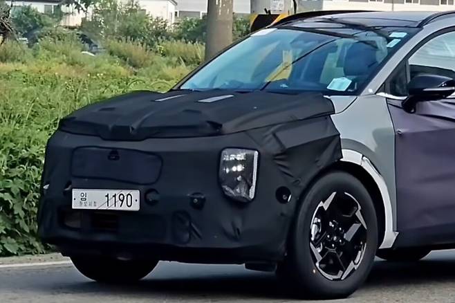 사진 : 기아 스포티지 페이스리프트 테스트카 (출처=Shorts Car)