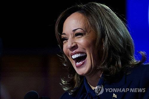 미국 민주당 대선 후보 해리스 부통령[로이터 연합뉴스 자료사진]