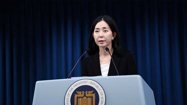 정혜전 대변인 [사진 제공:연합뉴스]