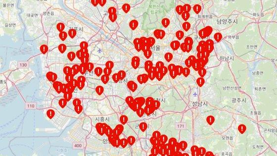 소셜네트워크서비스(SN)와 온라인 커뮤니티에는 딥페이크 불법 합성물 피해를 입었다는 학교명을 검색할 수 있는 '피해학교지도'가 등장했다. 피해학교지도 사이트 캡처