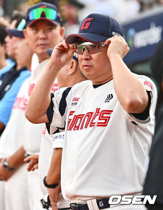 [OSEN=부산, 이석우 기자] 롯데 자이언츠 김태형 감독 078 2024.08.18 / foto0307@osen.co.kr